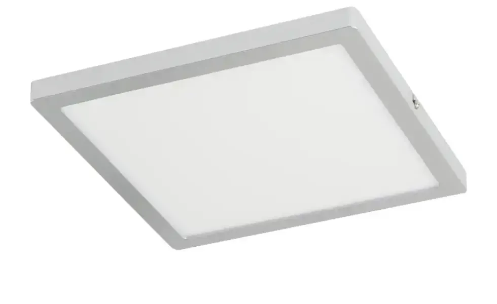 LED-Panel, chrom-matt, eckig
