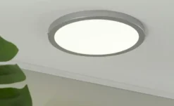 LED-Panel, chrom-matt, rund