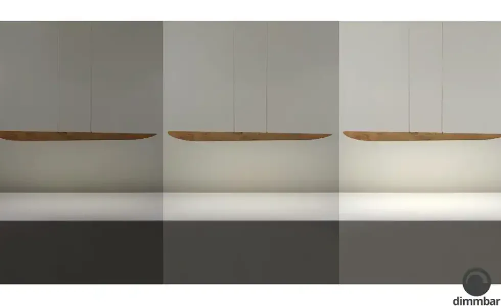 LED-Pendelleuchte, 1-flammig, Asteiche