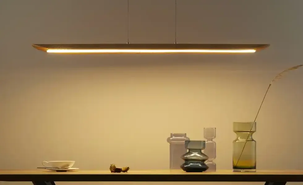 LED-Pendelleuchte, 1-flammig, Asteiche
