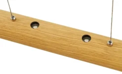 LED-Pendelleuchte, 1-flammig, Eiche natur