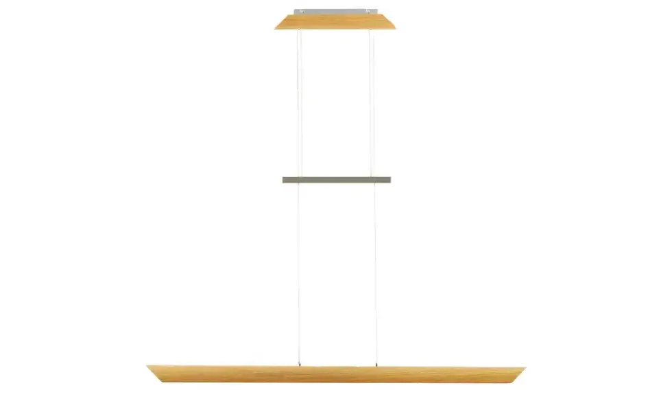 LED-Pendelleuchte, 1-flammig, Eiche natur