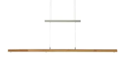 LED-Pendelleuchte, 1-flammig, Eiche natur