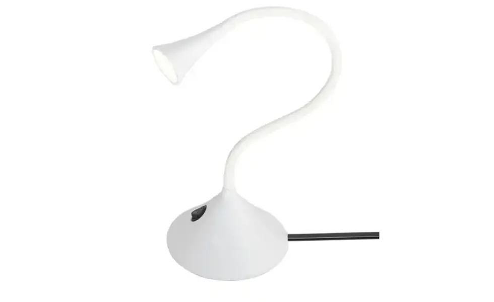 LED-Schreibtischleuchte, mit Flexarm weiß