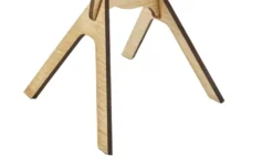 levelone Tischleuchte 1-flg.schwarz/Holz