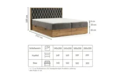 maison de rêve Boxspringbett mit Stauraum Ukiyo