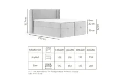 maison de rêve Boxspringbett mit Stauraum Passion