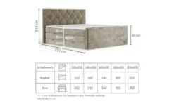 maison de rêve Boxspringbett mit Stauraum