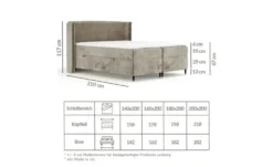 maison de rêve Boxspringbett mit Stauraum Segni