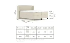 maison de rêve Boxspringbett mit Stauraum Monpelli