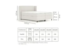 maison de rêve Boxspringbett mit Stauraum Segni