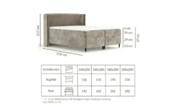 maison de rêve Boxspringbett mit Stauraum Monpelli