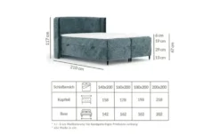 maison de rêve Boxspringbett mit Stauraum Segni