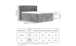 maison de rêve Boxspringbett mit Stauraum Passion