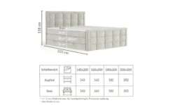 maison de rêve Boxspringbett mit Stauraum Ambrosia
