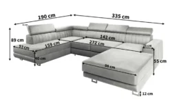 MASSENO Wohnlandschaft mit Schlaffunktion Siena