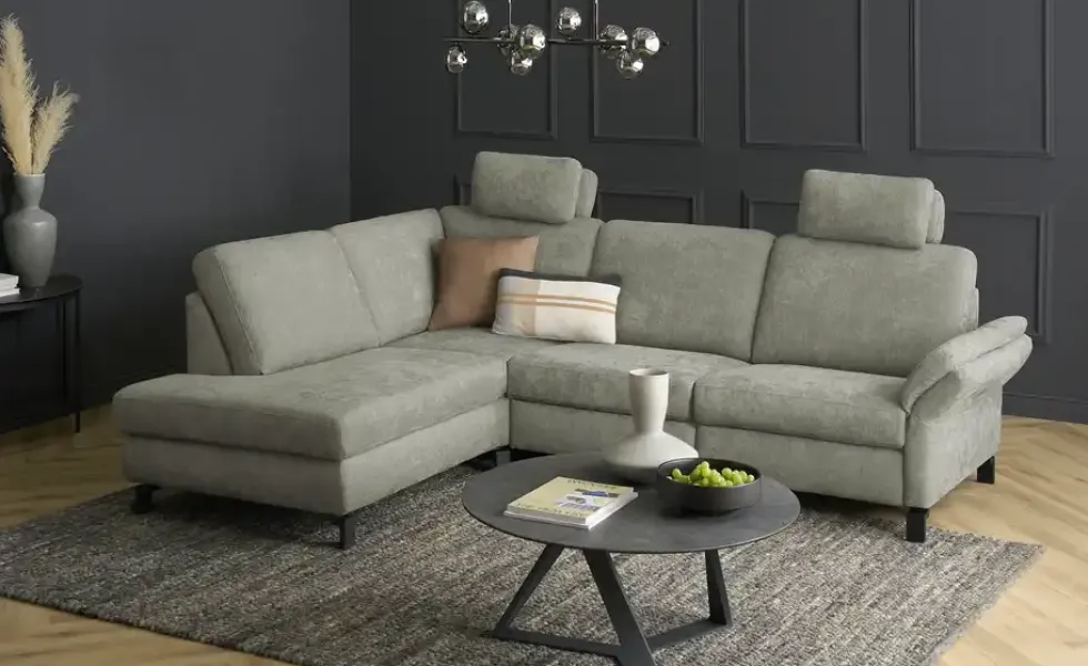 Max Schelling Ecksofa Flachgewebe Maximum Plus
