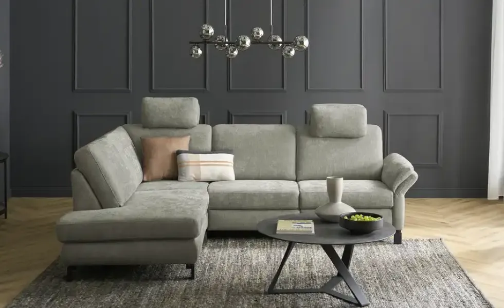 Max Schelling Ecksofa Flachgewebe Maximum Plus