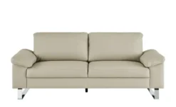 Max Schelling Ledersofa mit Kufengestell Maximum
