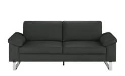 Max Schelling Ledersofa mit Kufengestell Maximum