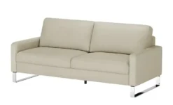 Max Schelling Ledersofa mit Kufengestell Maximum