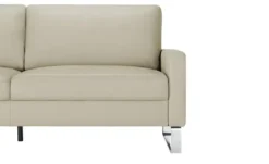 Max Schelling Ledersofa mit Kufengestell Maximum