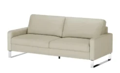 Max Schelling Ledersofa mit Kufengestell Maximum