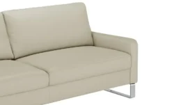 Max Schelling Ledersofa mit Kufengestell Maximum