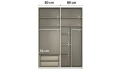 meinSchrank Schwebetürenschrank inklusive Zubehör Regina