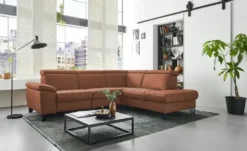 meinSofa Ecksofa Echtleder Linda