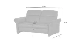 meinSofa Einzelsofa Leder Manon