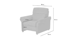 meinSofa Ledersessel Leder Manon