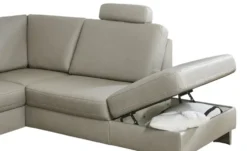 meinSofa Wohnlandschaft mit Sitz- und Rückenbezug aus Echtleder Samu-L