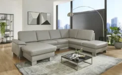 meinSofa Wohnlandschaft mit Sitz- und Rückenbezug aus Echtleder Samu-L
