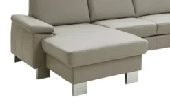 meinSofa Wohnlandschaft mit Sitz- und Rückenbezug aus Echtleder Samu-L