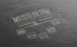 Meisterkoch Gusseisen-Wok mit Deckel OPUS