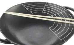 Meisterkoch Gusseisen-Wok mit Deckel OPUS