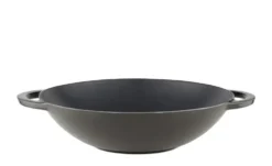 Meisterkoch Gusseisen-Wok mit Deckel OPUS