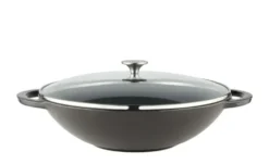 Meisterkoch Gusseisen-Wok mit Deckel OPUS