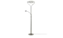 Meisterleuchten LED-Deckenfluter, 2-flammig, schwarz/chrom