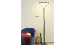 Meisterleuchten LED-Deckenfluter, 2-flammig, schwarz/chrom