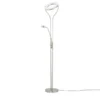 Meisterleuchten LED-Deckenfluter, 2-flammig Chrom