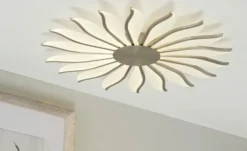 Meisterleuchten LED-Deckenleuchte, ´Sonne´ Nickel matt