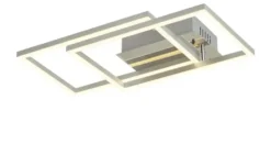 Meisterleuchten LED-Deckenleuchte, 2-flammig chrom mit Fernbedienung
