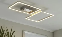 Meisterleuchten LED-Deckenleuchte, 2-flammig chrom mit Fernbedienung