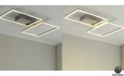Meisterleuchten LED-Deckenleuchte, 2-flammig chrom mit Fernbedienung