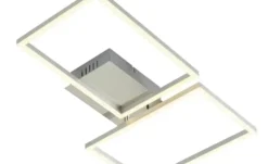 Meisterleuchten LED-Deckenleuchte, 2-flammig chrom mit Fernbedienung