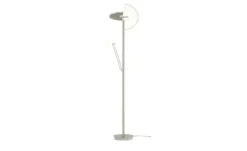 Meisterleuchten LED-Deckenfluter, 3-flammig, Nickel-matt/ chrom