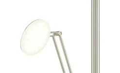 Meisterleuchten LED-Deckenfluter, 3-flammig, Nickel-matt/ chrom