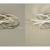 Meisterleuchten LED-Deckenleuchte, 6-flammig, chrom `gedreht´